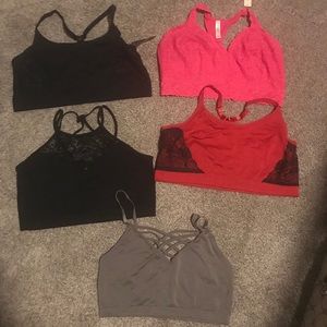Lot of 5 bralettes